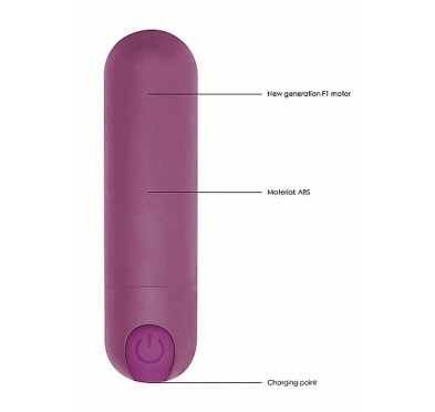 10 Speed Rechargeable Bullet - Purple